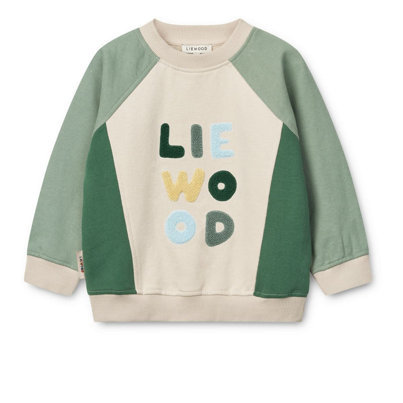 Liewood AUDE Placement Sweatshirt - Liewood peppermint / Sandy - Sweatshirts