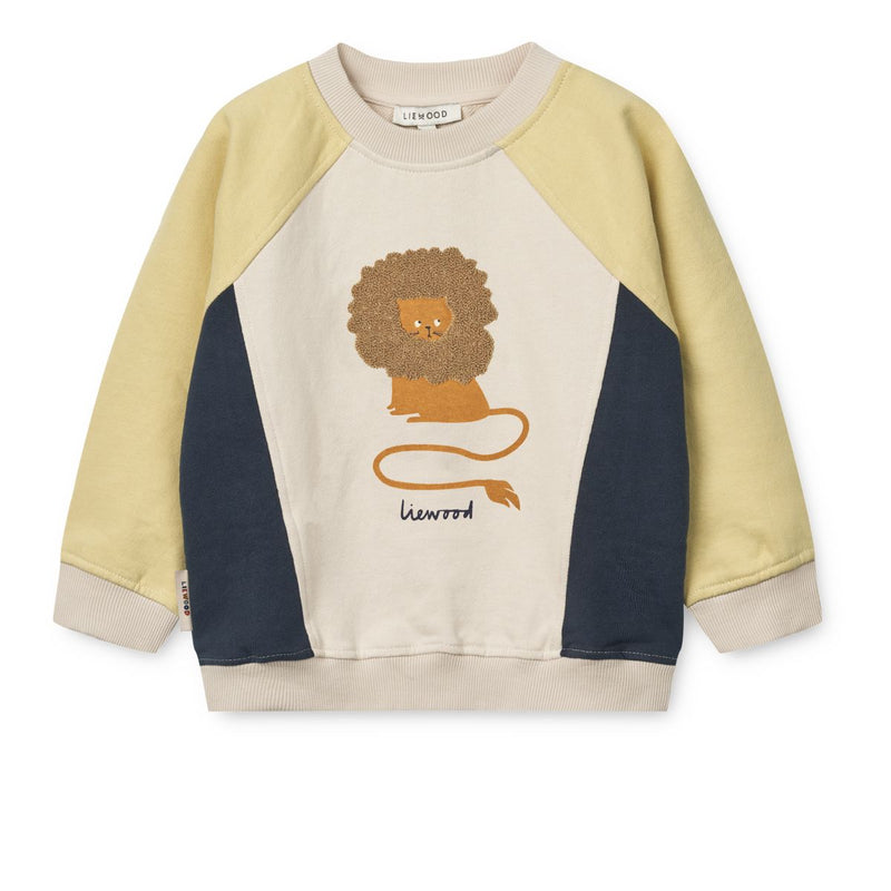 Liewood AUDE Placement Sweatshirt - Circus lion / Sandy - Sweatshirts