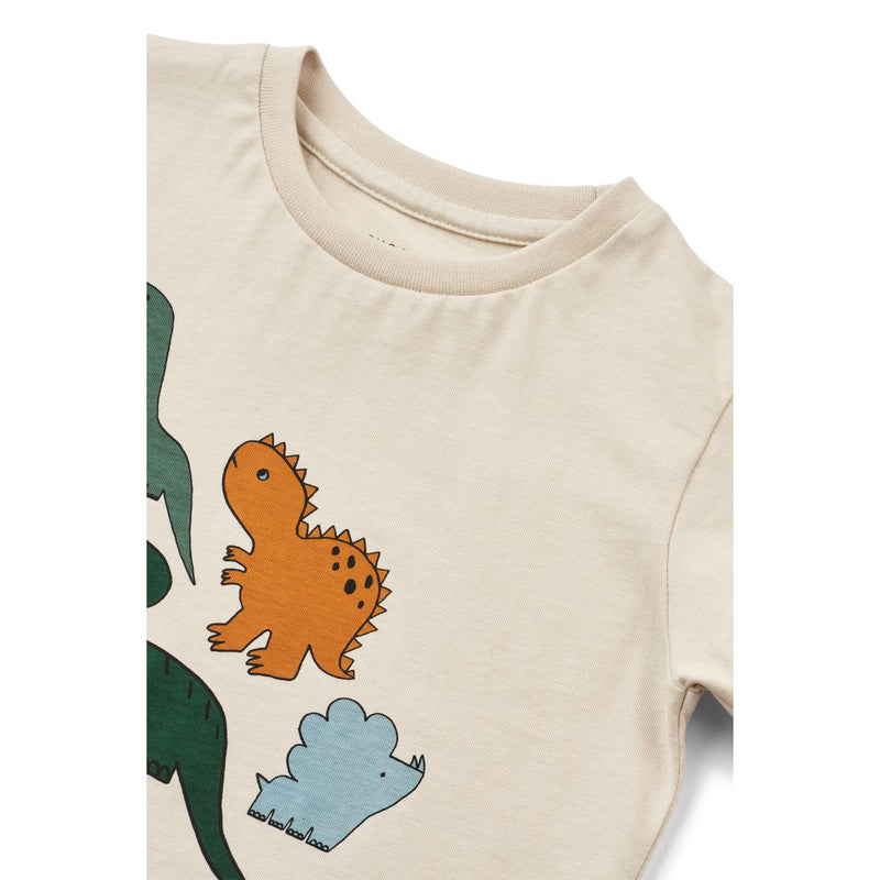 Liewood APIA T-Shirt mit Motiv - Dinosaurs / Sandy - T-shirt