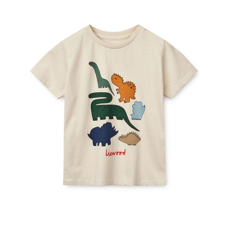 Liewood APIA T-Shirt mit Motiv - Dinosaurs / Sandy - T-shirt