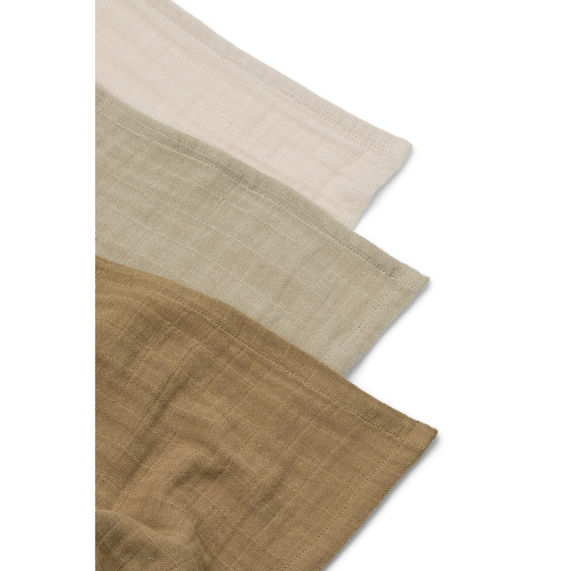 Liewood Lewis Muslin Cloth 3-Pack - Sandy mix - Musselin Tuch