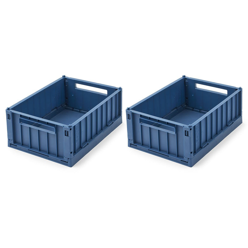 Liewood Weston Aufbewahrungsbox Klein 2er-Pack - Indigo blue - Aufbewahrungsbox