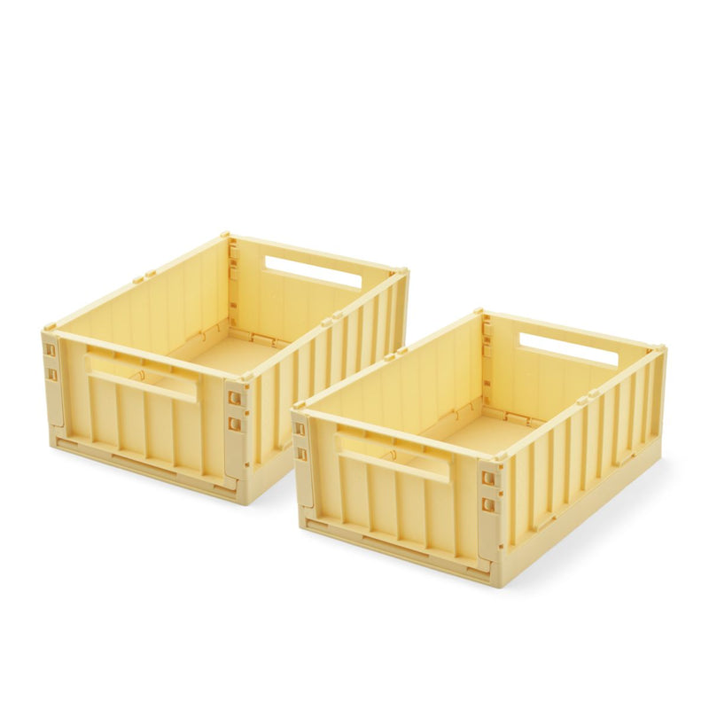 Liewood Weston Aufbewahrungsbox Medium 2er-Pack - Lemonade - Aufbewahrungsbox