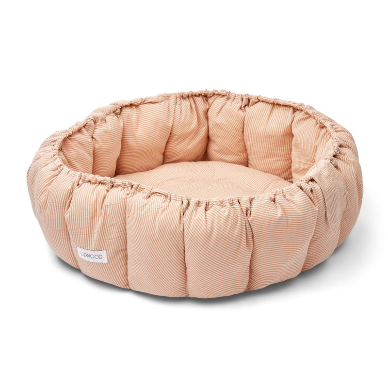 Liewood Ola Baby-Aktivitätsnest - Y/D Stripe Tuscany rose / Sandy - Baby nest