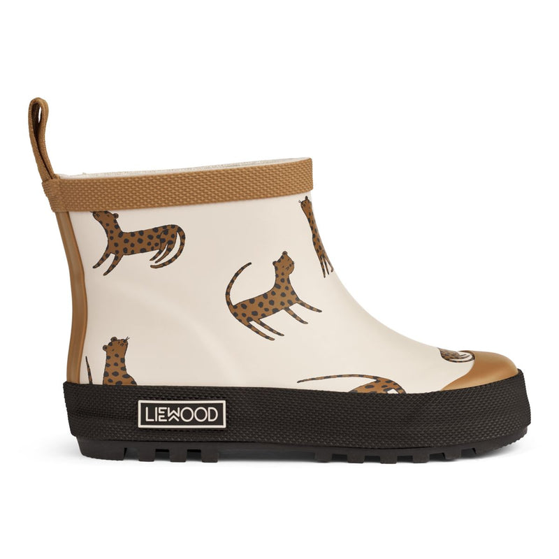 Liewood Tekla Kurzer Regenstiefel mit Print - Leopard / Sandy - Regenstiefel