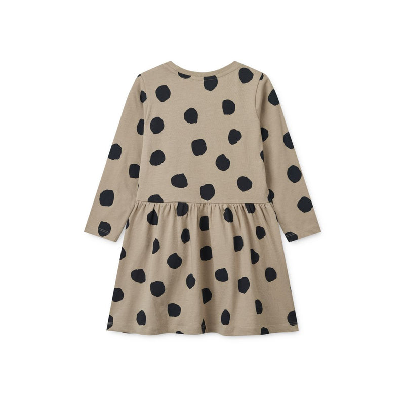 Liewood Lima Printed Longsleeve Dress - Spot dots / Mist - Kleid