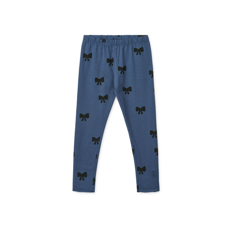 Liewood Marie Leggings - Bow / Indigo blue - Leggings