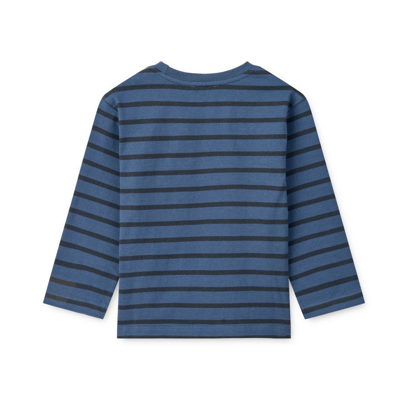 Liewood Ullrik Streifen-Langarm T-Shirt - Y/D Stripe Indigo blue / Classic navy - T-shirt