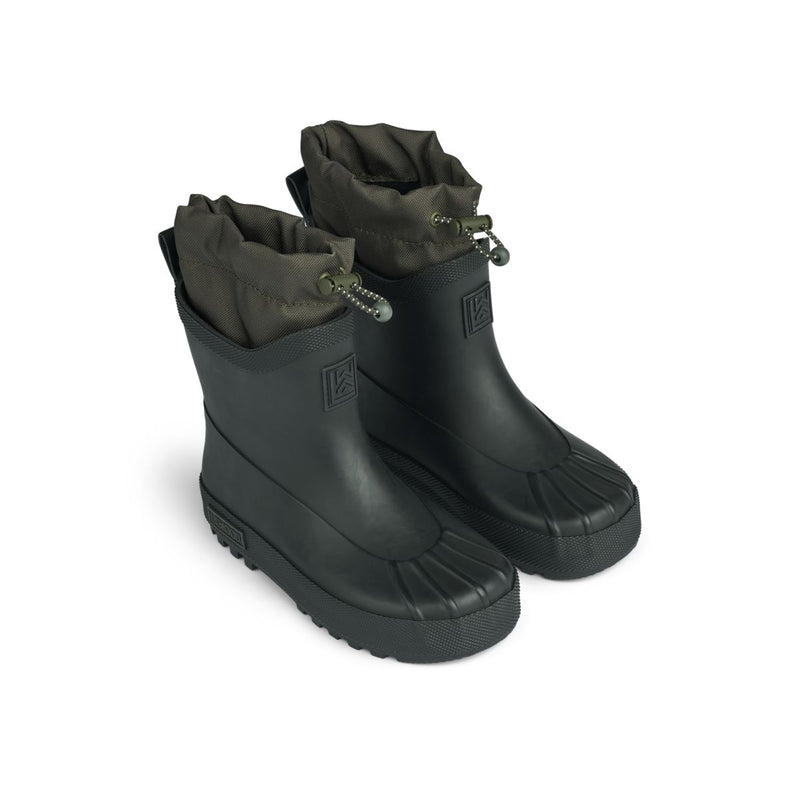 Liewood Isaac Technischer Regenstiefel - Black / Army brown - Regenstiefel