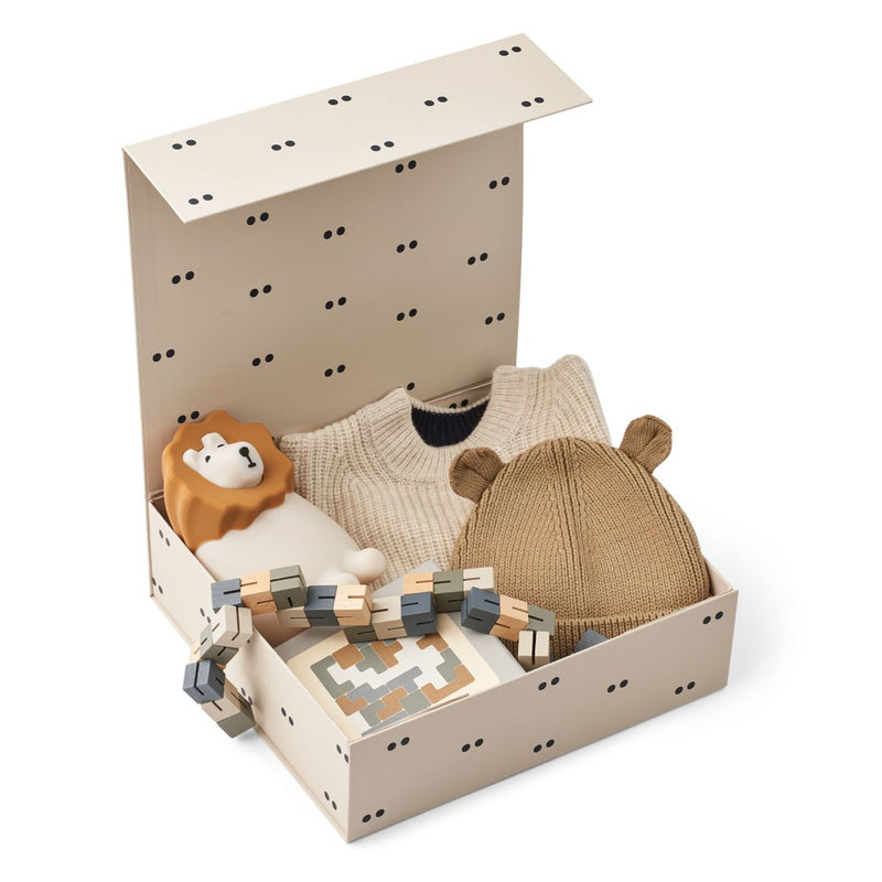 Liewood Große Geschenkbox - Double dot / Sandy - Geschenkpapier