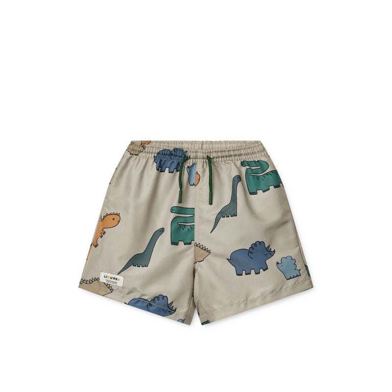 Liewood DUKE Bedruckte Boardshorts - Dinosaurs / Mist - Badeshorts