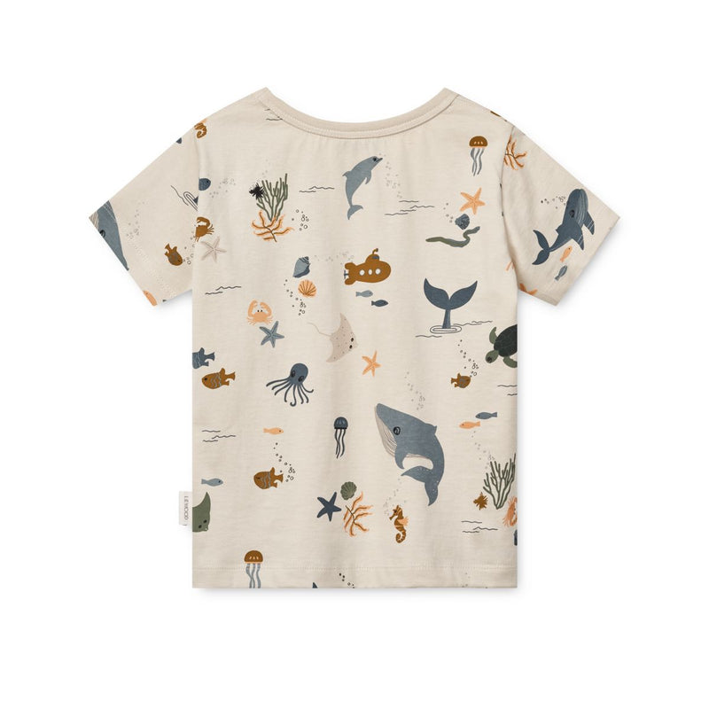 Liewood APIA Print T-Shirt - Sea creature / Sandy - T-shirt