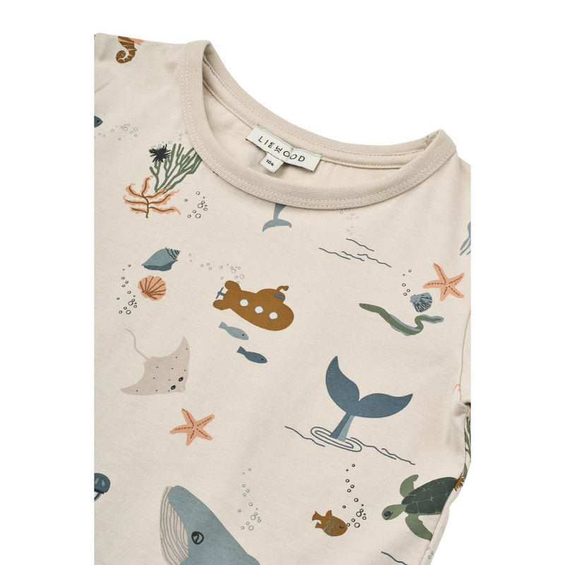 Liewood APIA Print T-Shirt - Sea creature / Sandy - T-shirt