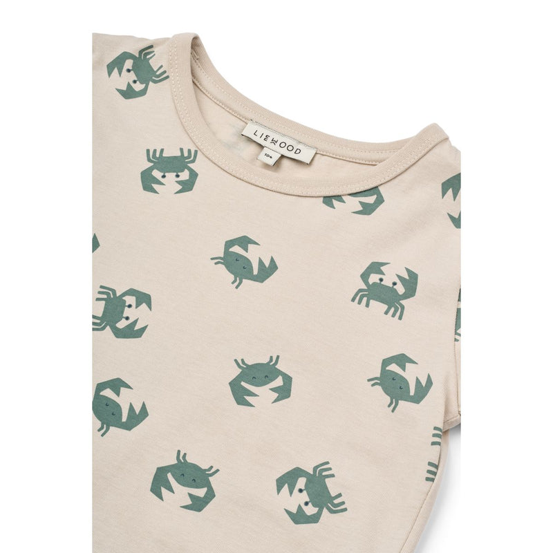 Liewood APIA Print T-Shirt - Crab / Sandy - T-shirt