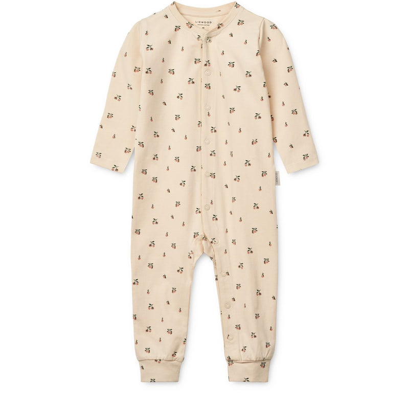 Liewood BIRK Bedruckter Pyjama Einteiler - Peach mini / Sea shell - Pyjama-Jumpsuit