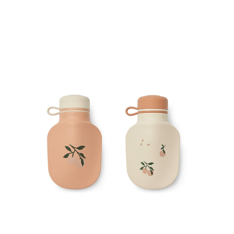 Liewood Lizzie Smoothie-Flasche 2er-Pack - Peach / Sea shell - Smoothie-Flasche