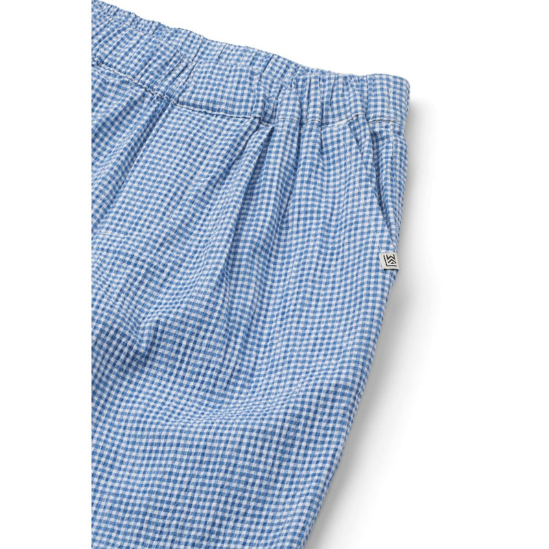 Liewood BORRIS karierte Seersucker Hose - Y/D Check Riverside / Crisp white - Hose