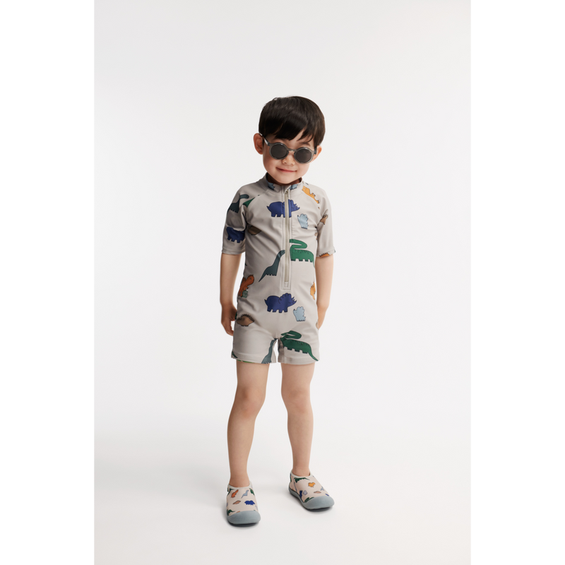 Liewood Max Schwimm-Jumpsuit - Dinosaurs / Mist - Badeanzug