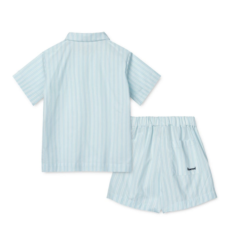 Liewood LEONA Streifen Set - Y/D stripe Pure sky / Creme de la creme - Shorts