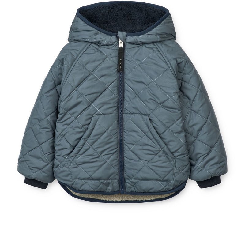 Liewood Jackson Wendbare Fleecejacke - Whale blue multi mix - Jacke