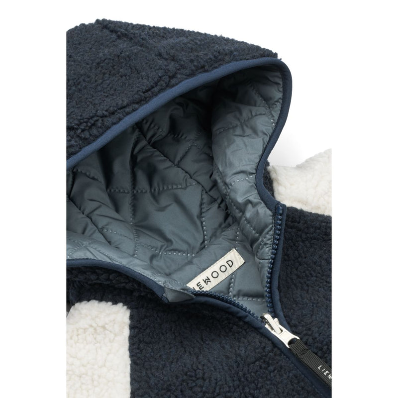 Liewood Jackson Wendbare Fleecejacke - Whale blue multi mix - Jacke