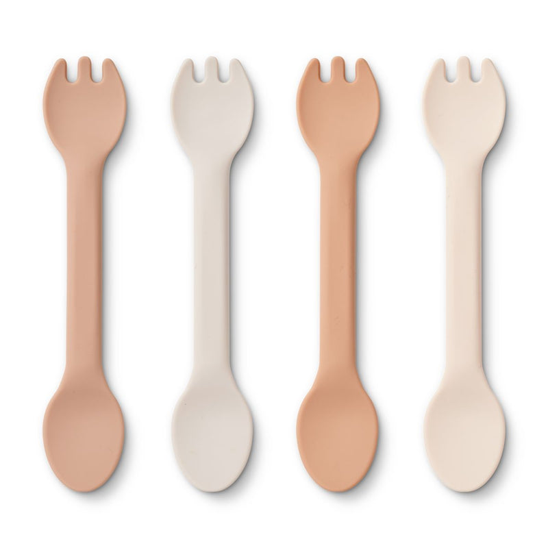 Liewood Jan Silikon Spork 4er-Pack - Rose multi mix - Besteck