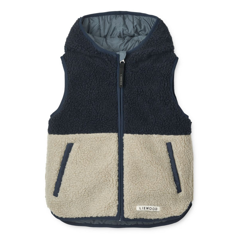 Liewood Diana Wendbare Weste - Whale blue mix - Vest