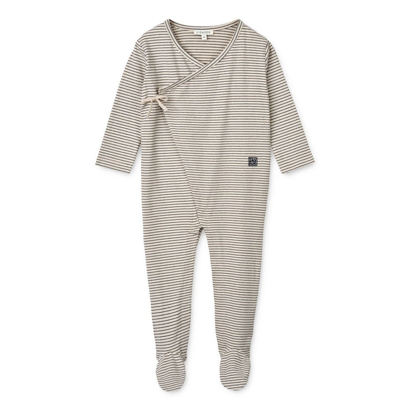 Liewood Bolde Strampler mit Streifen - Y/D Stripe Sandy / Classic navy - Jumpsuits