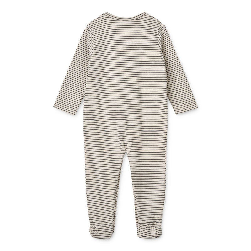 Liewood Bolde Strampler mit Streifen - Y/D Stripe Sandy / Classic navy - Jumpsuits