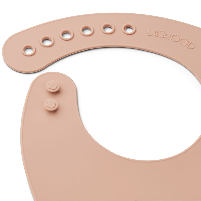 Liewood Tilda Silikon Lätzchen 2er Pack - Cat rose - Lätzchen