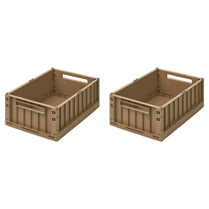 Liewood Weston Aufbewahrungsbox Medium 2er-Pack - Oat - Aufbewahrungsbox