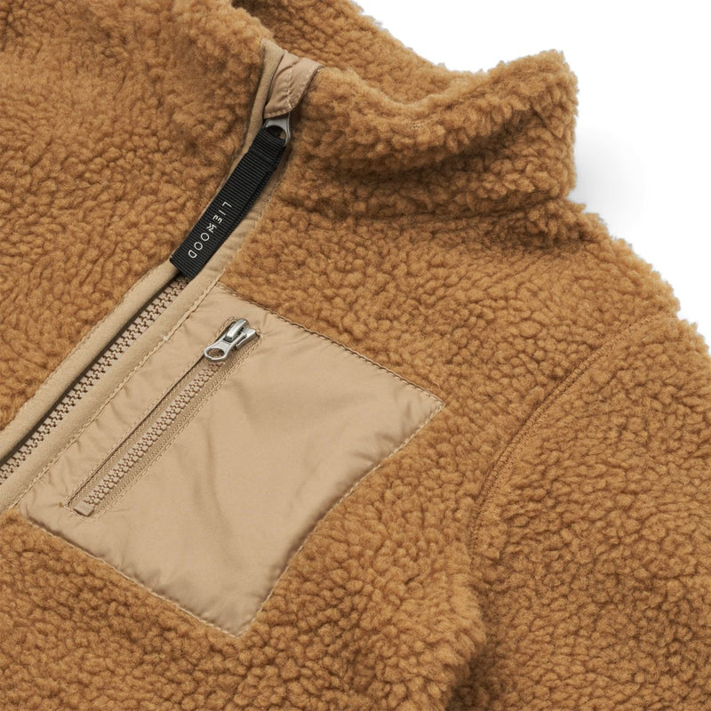 Liewood Nolan Fleecejacke - Golden caramel oat mix - Jacke