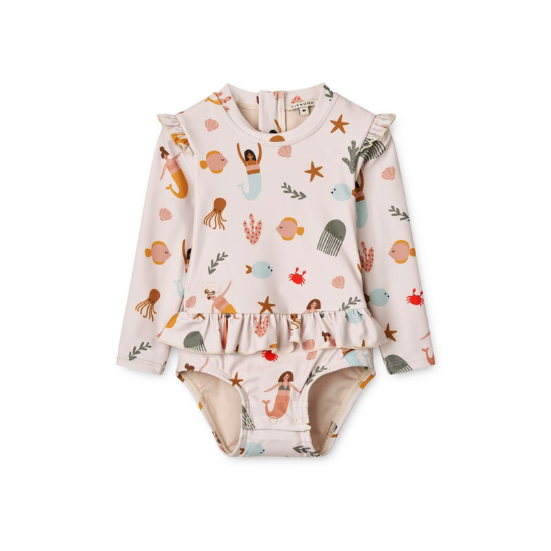 Liewood Sille Baby-Badeanzug mit Print - Mermaids / Sandy - Badeanzug