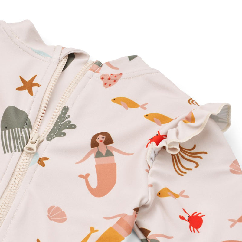 Liewood Sille Baby-Badeanzug mit Print - Mermaids / Sandy - Badeanzug