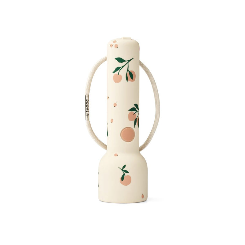 Liewood Gry Silikontaschenlampe mit Print - Peach / Sea shell - Taschenlampe