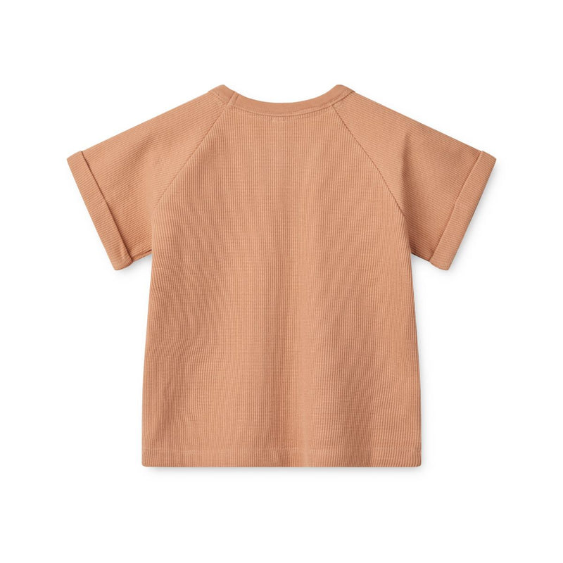 Liewood Nilo T-Shirt mit Waffelstruktur - Tuscany rose - T-shirt