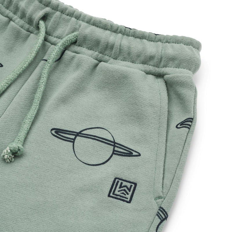 Liewood Gram Sweatshorts - Planets / Peppermint - Shorts